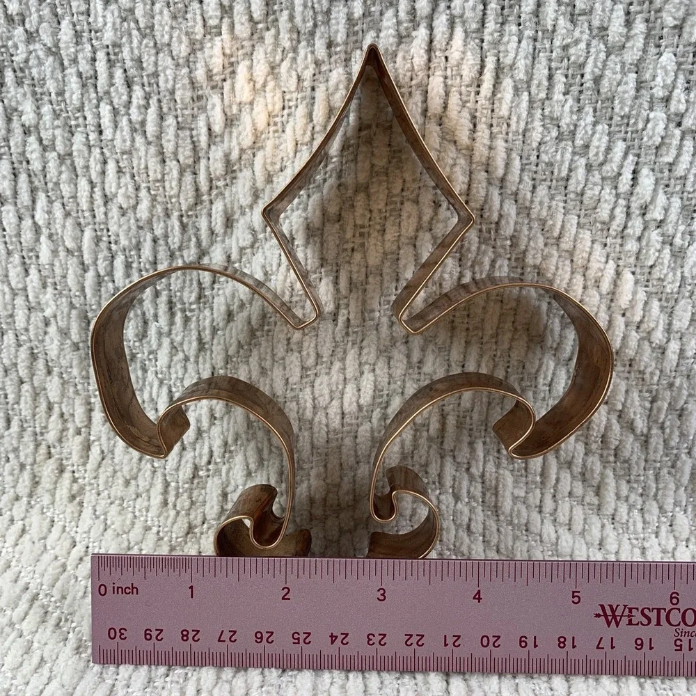 Old River Road Copper‎ Cookie Cutter Fleur Del Lis Mardi Gras Boy Scouts Large